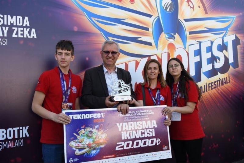 Keşanlı öğrenciler Teknofest’te Türkiye 2.
