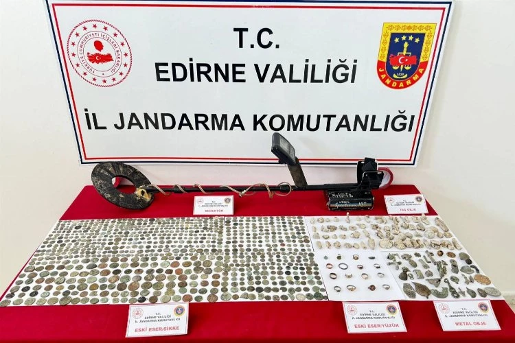 İpsala’da 1085 tarihi eser ele geçirildi