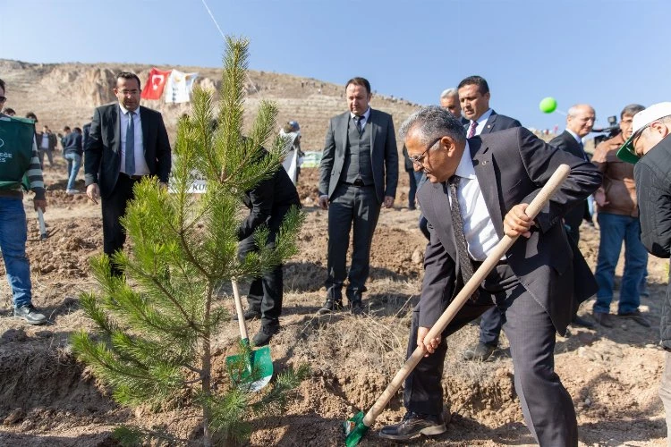 Bakanlık ve  ile Büyükşehir Belediyesi’nden Erciyes’te ağaçlandırma töreni