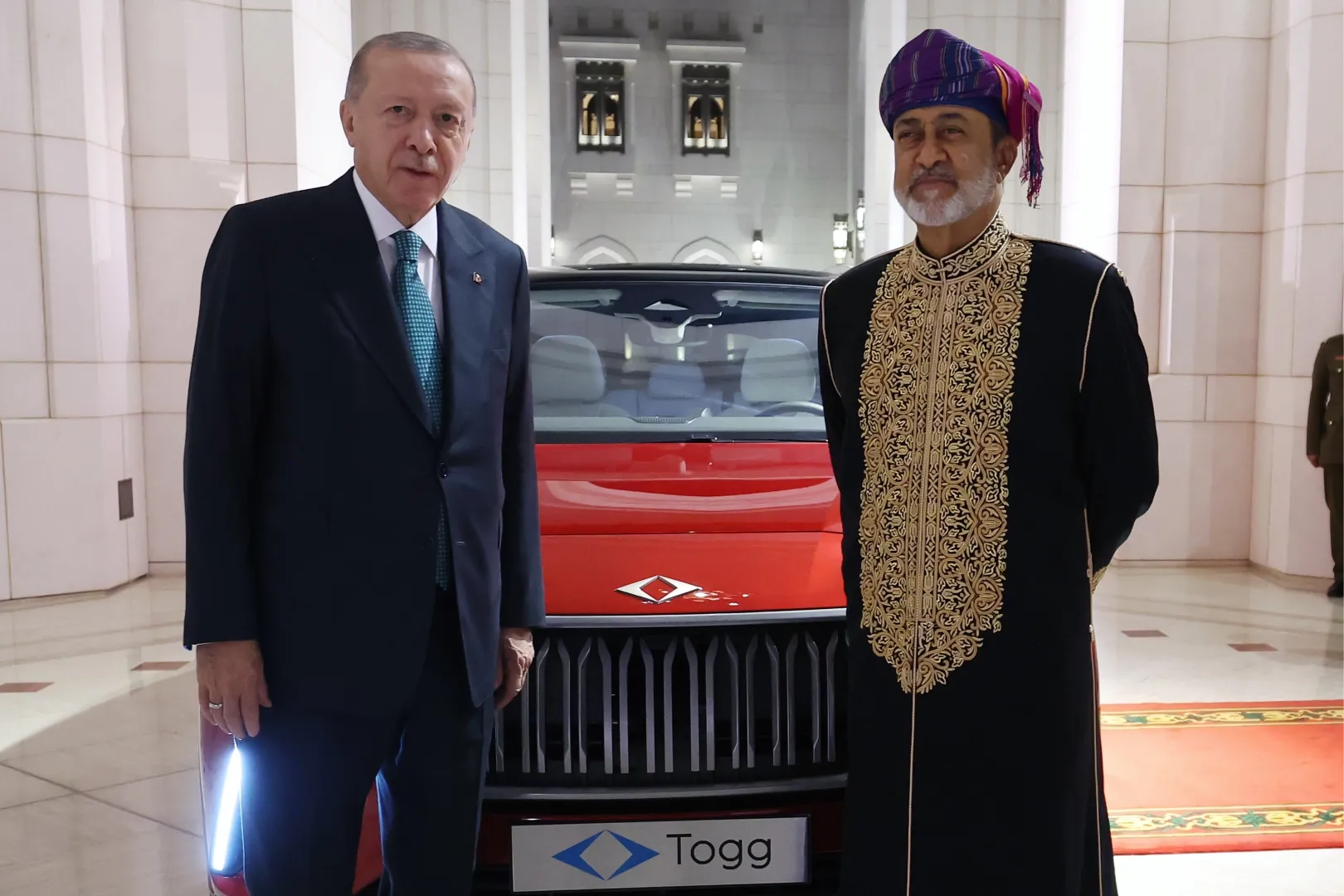 Bir Togg da Umman Sultanı