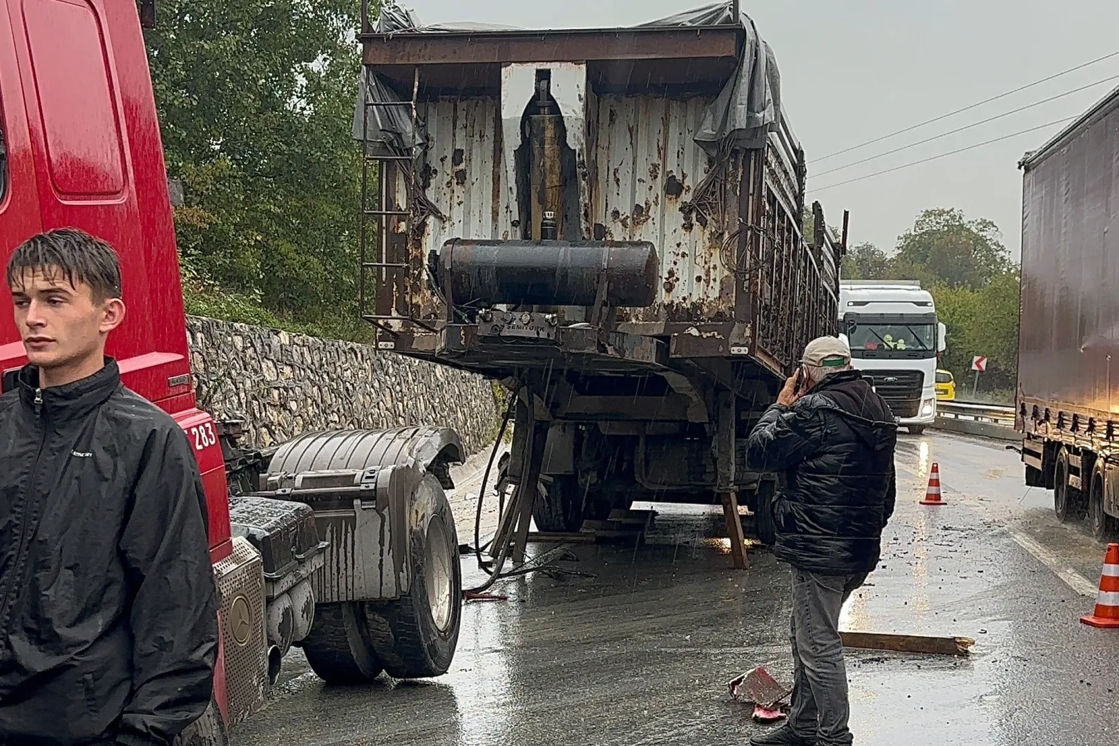 Düzce-Zonguldak bağlantı yolunda kaza!