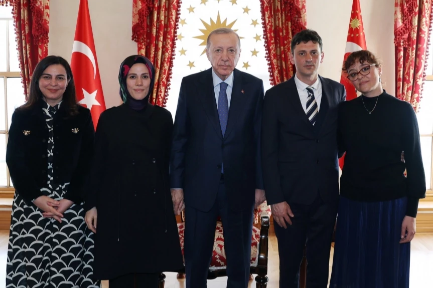 Cumhurbaşkanı Erdoğan, Minguzzi ailesini kabul etti