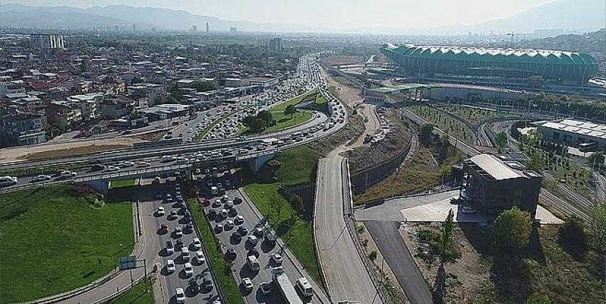 Okullar açıldı! Bursa trafiği havadan böyle görüntülendi 