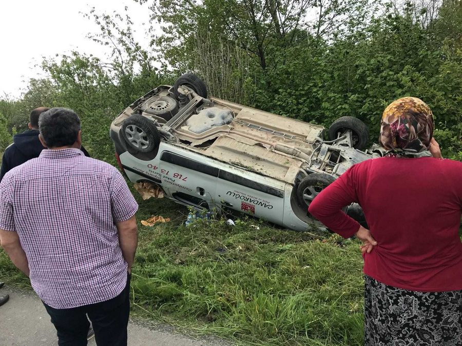 Babasını kaybettiği trafik kazasına giderken kaza yaptı