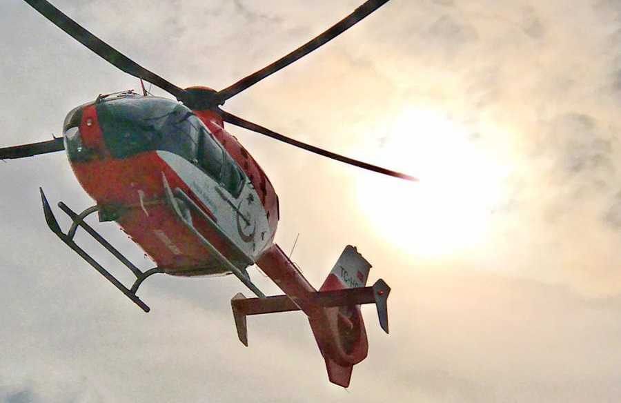 18 günlük bebek helikopterle hastaneye sevk edildi
