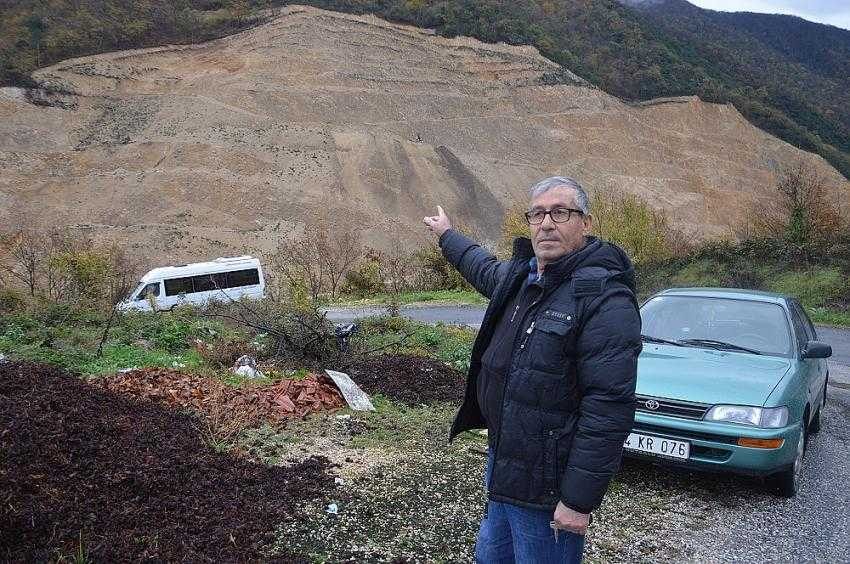 Evlerine zarar gelen köylülerden taş ocağı tepkisi