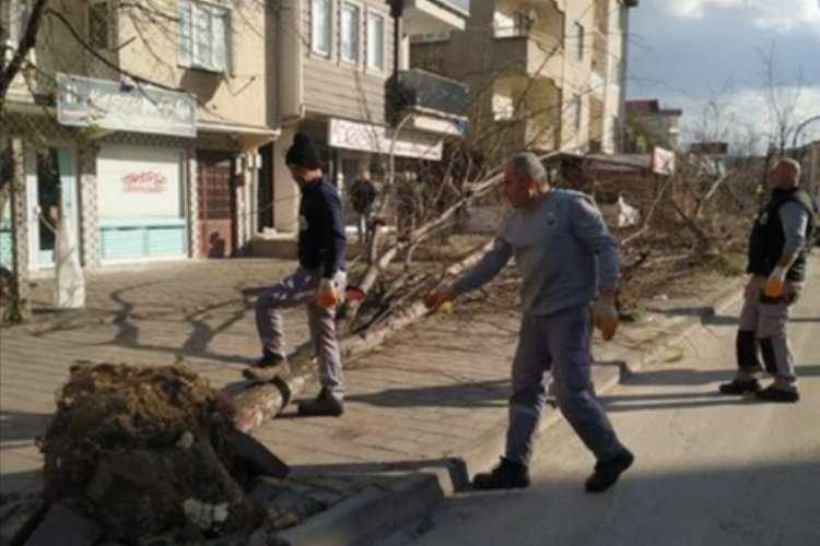 Bursa İnegölde lodos teyakkuzu