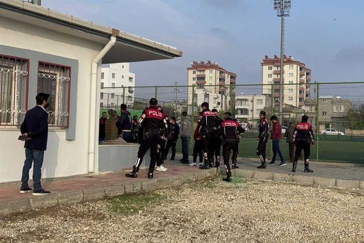 Adıyamanda amatör futbol maçında kavga