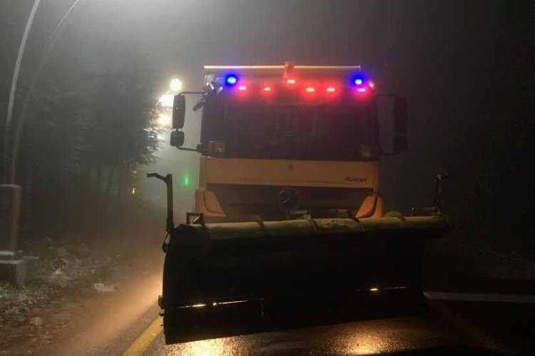 Kocaeli Kartepede kar nöbeti başladı 