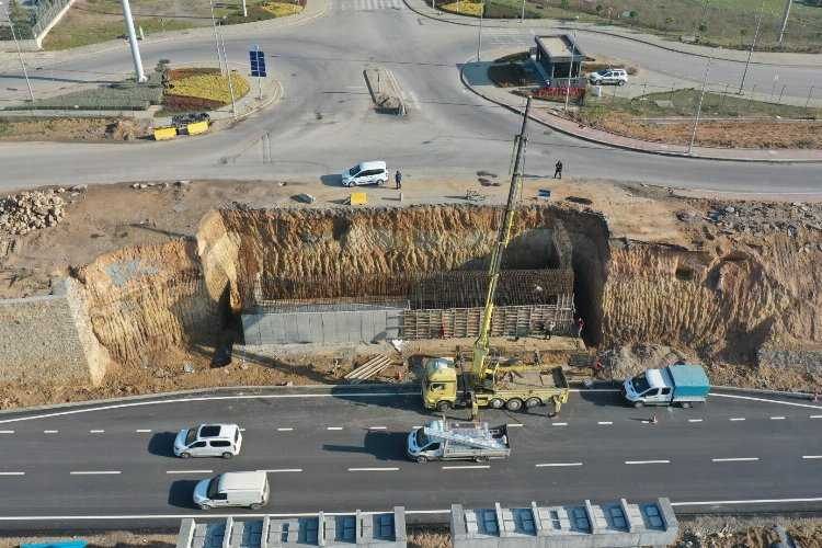 Kocaeli Gebzede TEM çalışması devam ediyor 