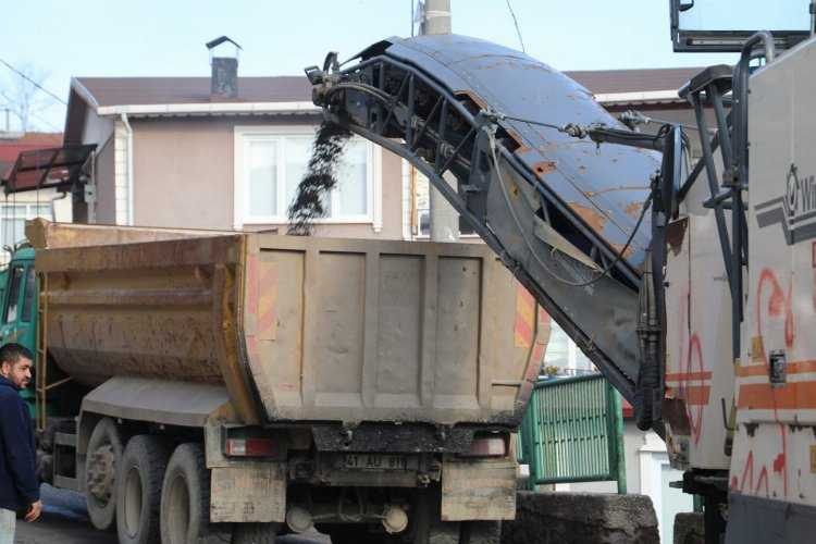 Kocaeli İzmitte Serdar Bayırı Sokak yenileniyor 