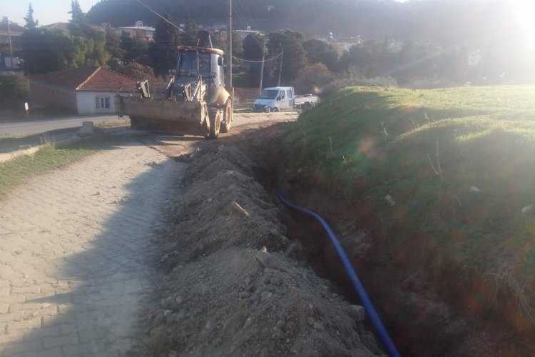 Manisa Gölmarmarada 200 metrelik içme suyu hattı 