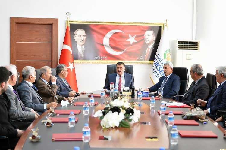 Malatyada Türk Ocaklarından Başkan Gürkana ziyaret