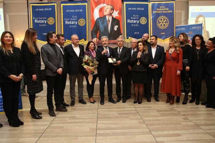 Bursada Bademli Rotarydan Nilüfere teşekkür