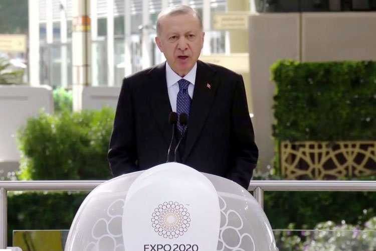 Cumhurbaşkanı Erdoğandan Dubai EXPO 2020de sıfır atık vurgusu