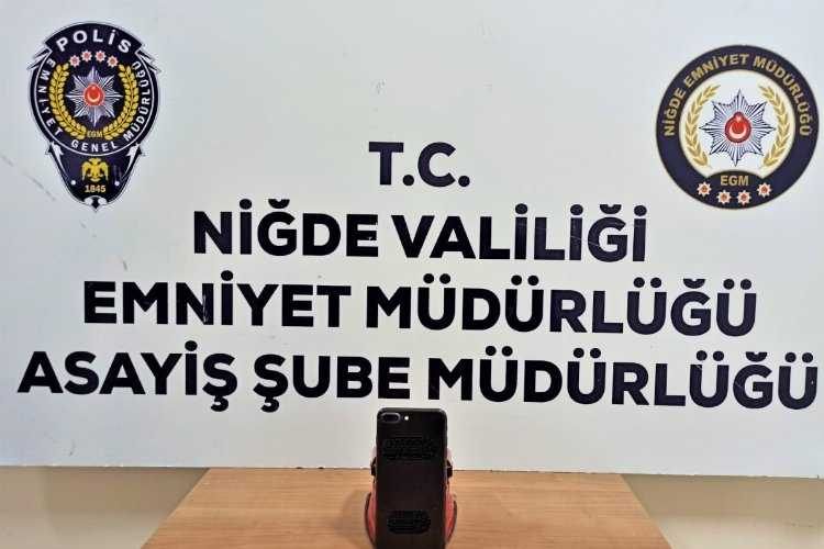 Niğdede cep telefonu hırsızı yakalandı.