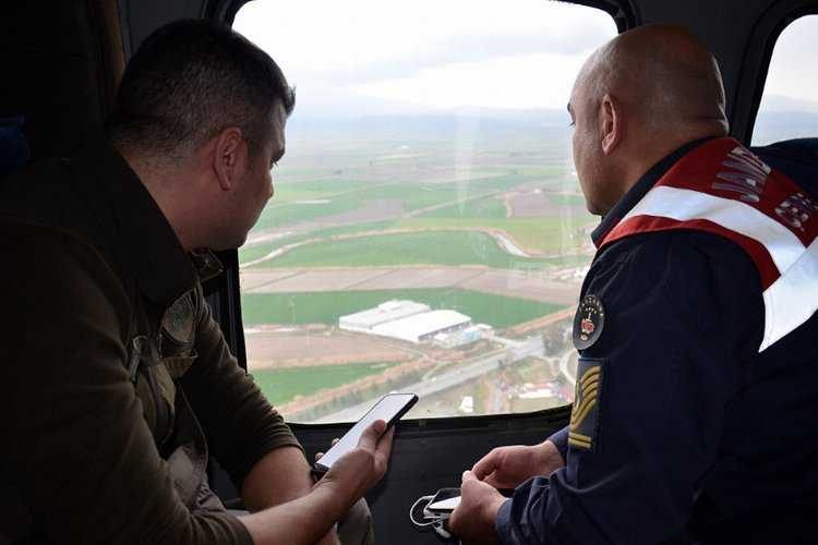 Aydında kaçak avcılığa havadan denetim