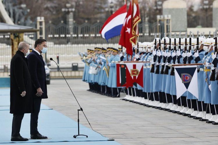 Hollanda Başbakanı Rutte Türkiyede