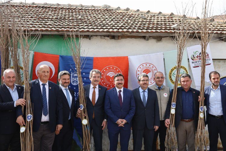 Bursada Mudanyalı çiftçilere Trabzon hurması fidanı dağıtıldı