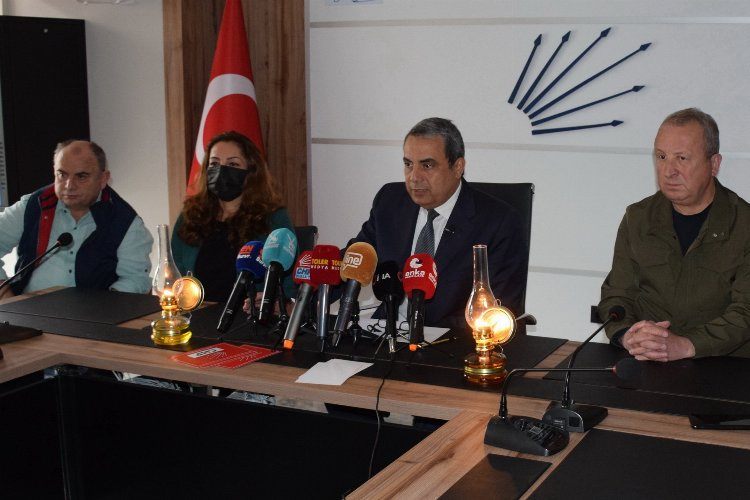 CHP Bursada gaz lambalı tepki
