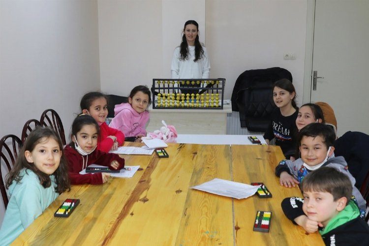 Bursa Mudanyada çocuklara ücretsiz mental aritmetik