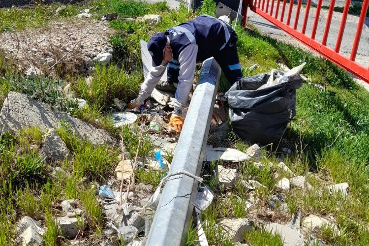 Tekirdağ Malkarada temizlik çalışmaları devam ediyor