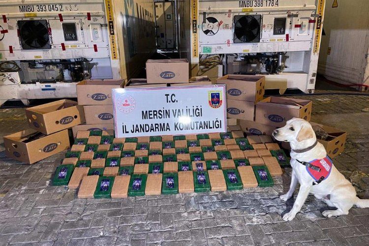 Mersin Limanında 258 kilo uyuşturucu 