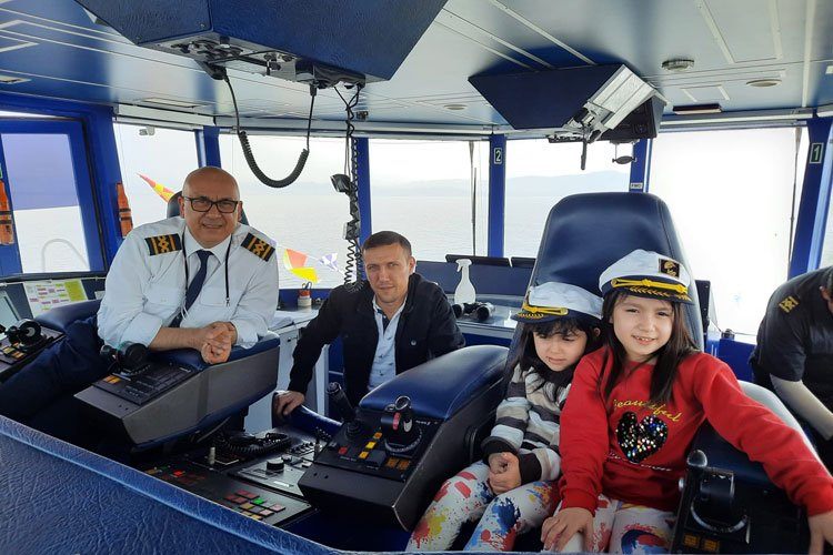 Çocuklar kaptan köşkünde ağırlandı