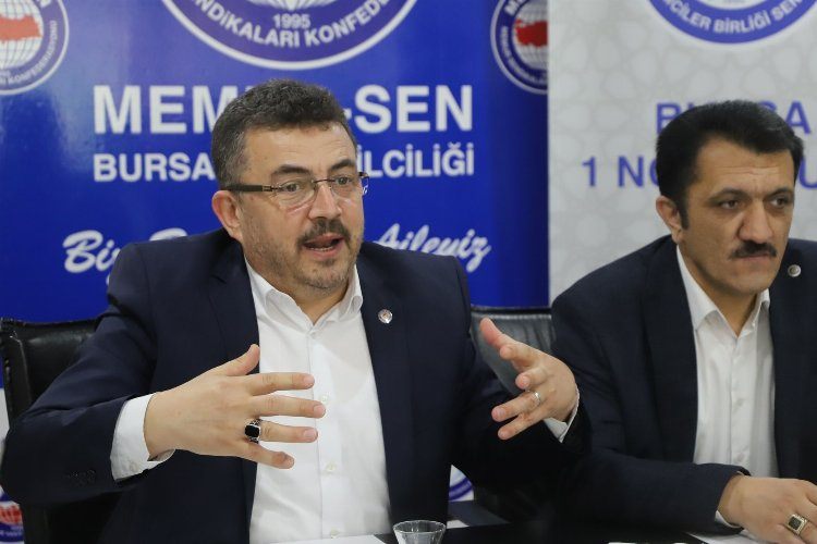 Bursada sendikalı eğitimcilerden kararlı duruş vurgusu