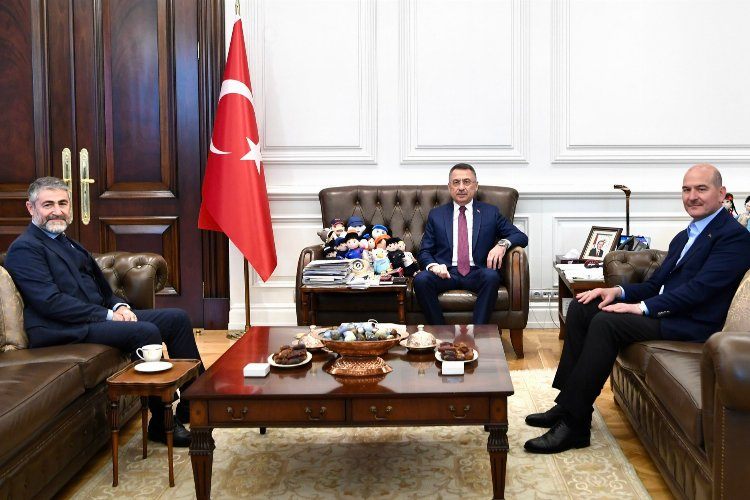 Bakan Soyluya Oktay ve Nebatiden yol arkadaşlığı ziyareti