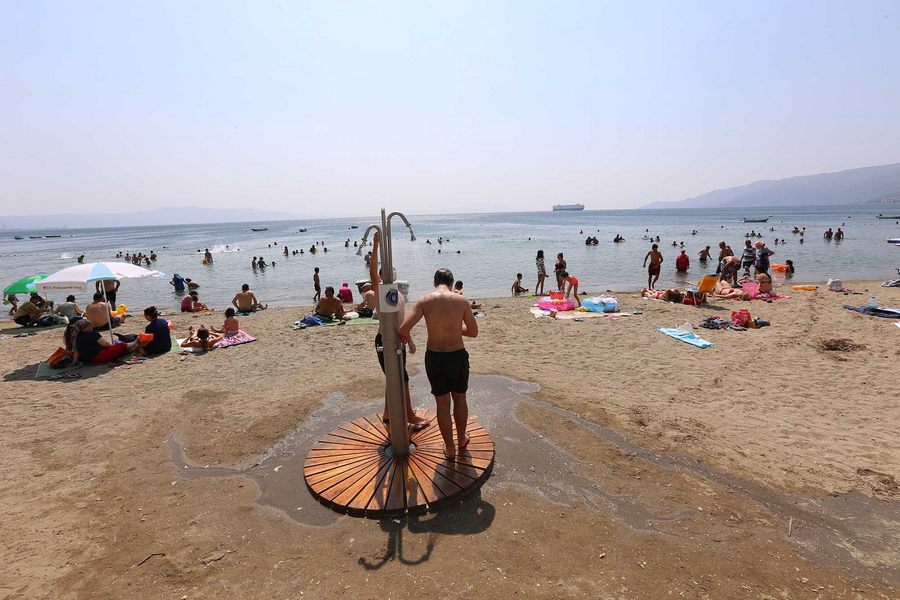 Bursa plajlarına ilgi büyük oldu