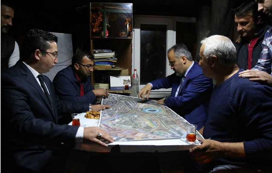 Başkan, taksicilere ulaşım projelerini anlattı