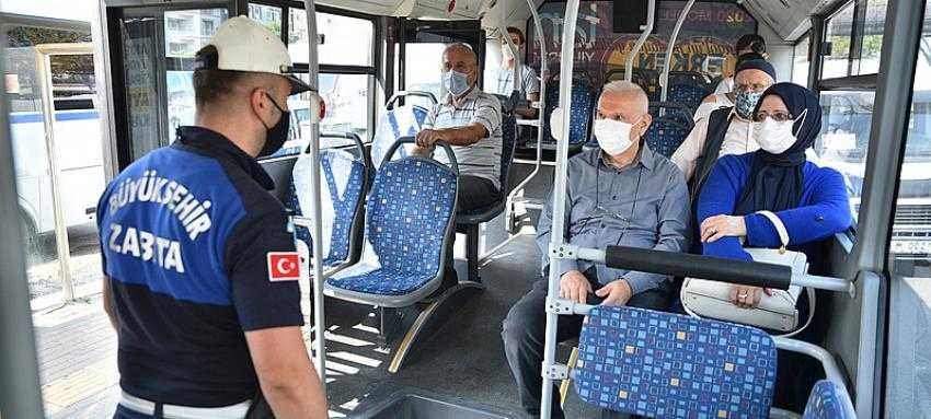 Toplu taşımada korona denetimi