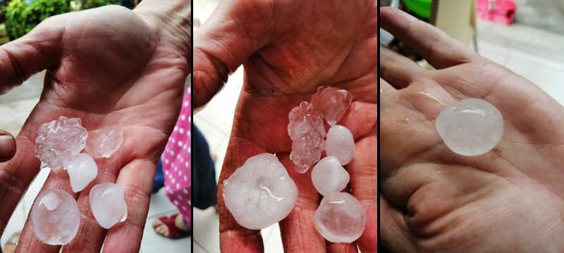 Bursa’nın Gemlik ilçesini dolu vurdu