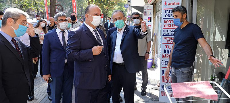 Bursa protokolünden maske, mesafe ve hijyen denetimi