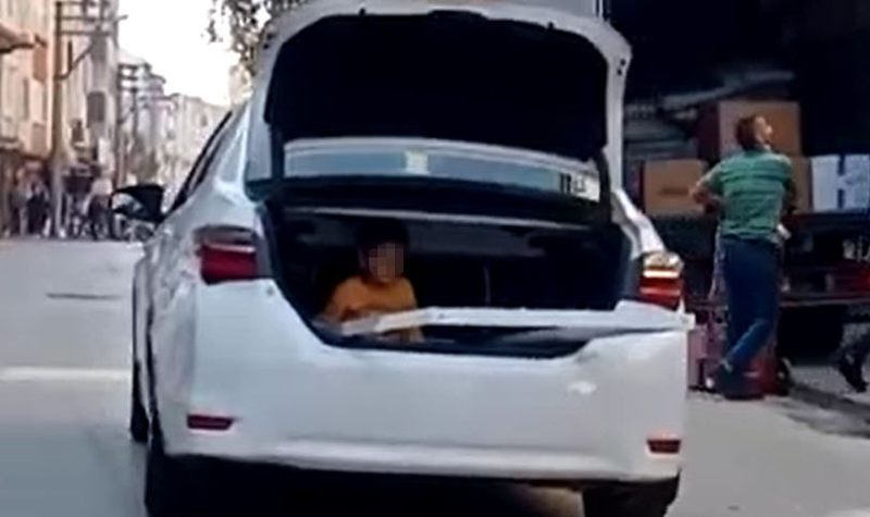 Yer Bursa! Bagajdaki çocuğu görenler şok oldu