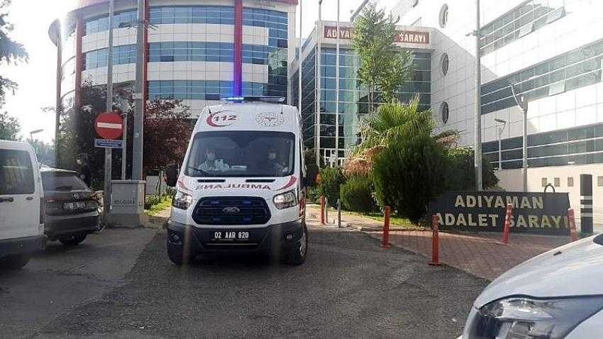 Adliyeden kaçmak isterken kafasını cama çarptı