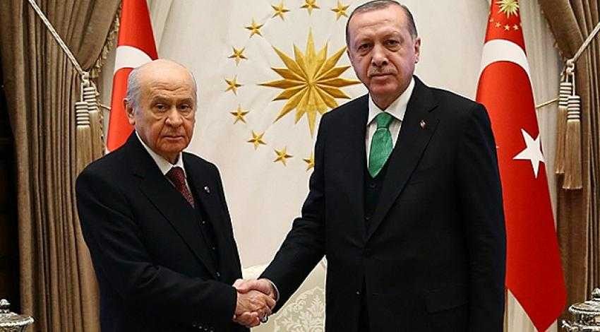 Cumhurbaşkanı Erdoğan, Bahçeli ile bir araya geldi