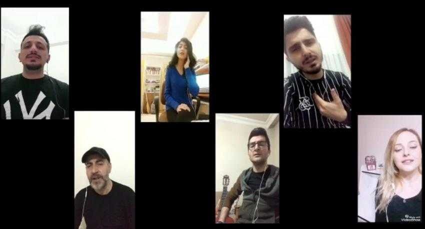 Erzurumlu müzisyenler hazırladıkları video ile destek istedi