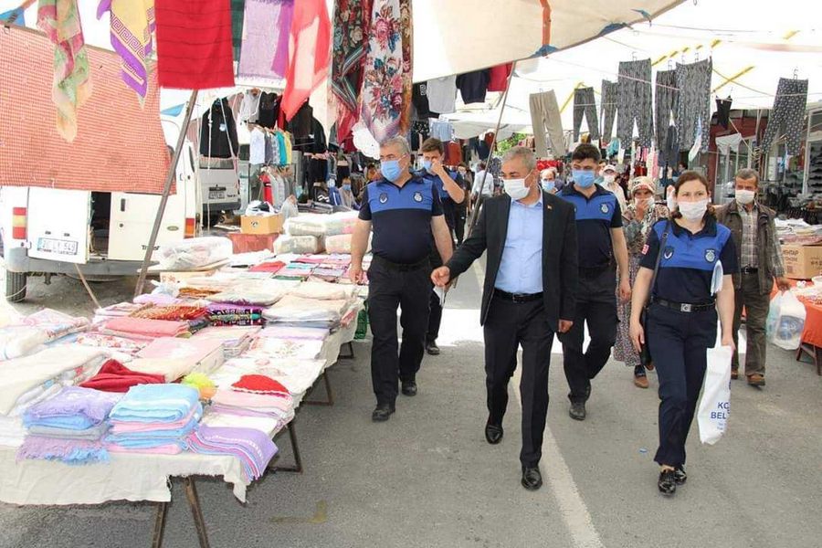 Koçarlı ilçe pazarında normale dönüş başladı
