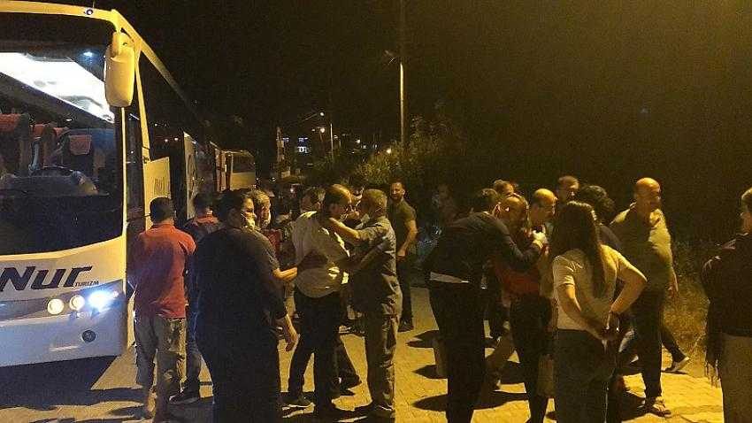 Karantinadan çıkan 79 kişi memleketleri Hatay’a geldi