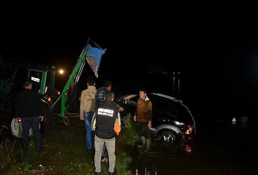 Samsun’da cip denize uçtu