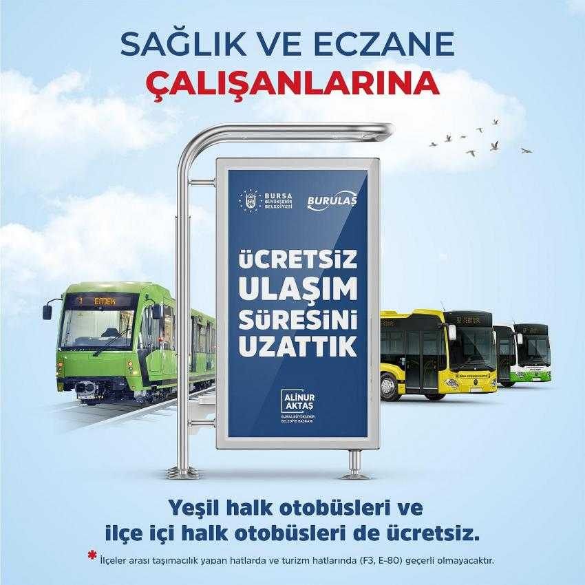Bursa Büyükşehir’den sağlık çalışanlarına destek