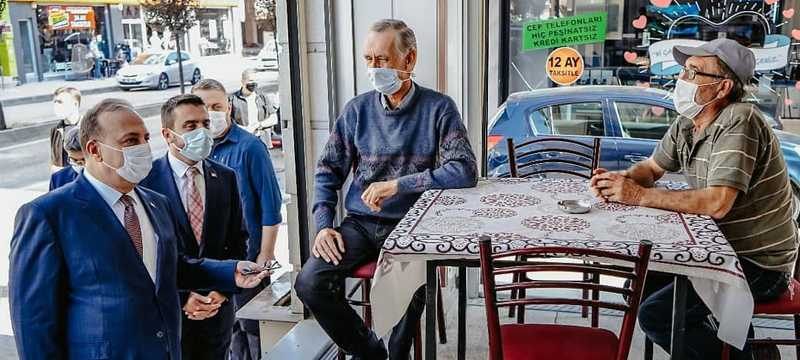 Vali Canbolat, koronavirüs denetimine katıldı