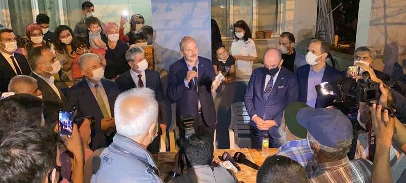 Bakan Soylu, Hatay’da incelemelerde bulundu