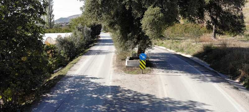 Ana yolda giderken bir anda karşılarına mezar çıkıyor