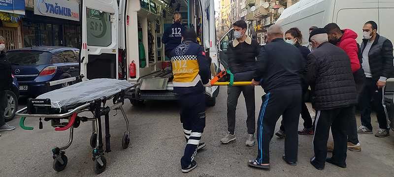 Boş yolda kaza yaptı
