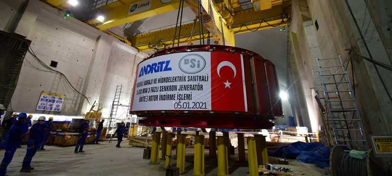 Yusufeli Barajında son 7 metreye girildi