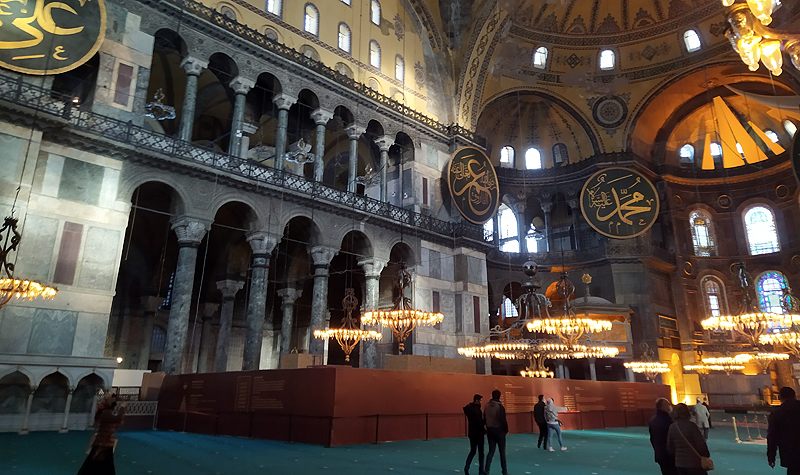 Ayasofya’da dev iskele 7 yıl sonra kaldırıldı