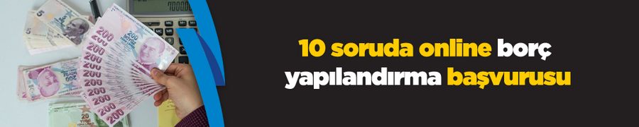 10 soruda online borç yapılandırma başvurusu